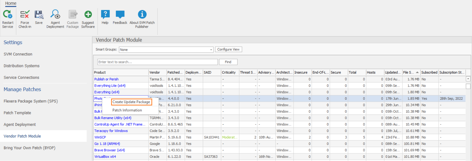 Create Update Package